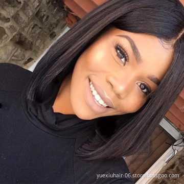 Wholesale Cuticle Aligned Raw Virgin Hair Transparent Swiss HD Lace Frontal Wigs Human Hair Short Wigs for Black Women